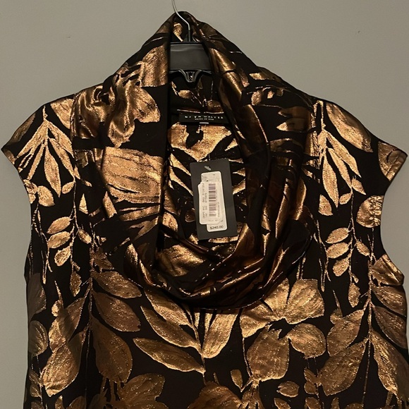 Bryn Walker
Noa Folie D' Oro Jacquard Draped Cowl Neck Cap Sleeve Asymmetric - Picture 4 of 4